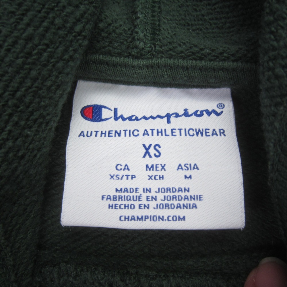Baylor Bears Hoodie XS Green Sic‎ Em Bears Graphic Champion Sweatshirt NCAA - Picture 8 of 14